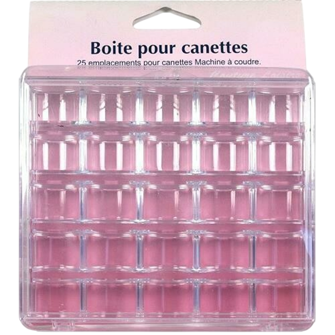 Boite de rangement pour canettes - 25 emplacements - 12x10,5x2,8cm - Plastique -