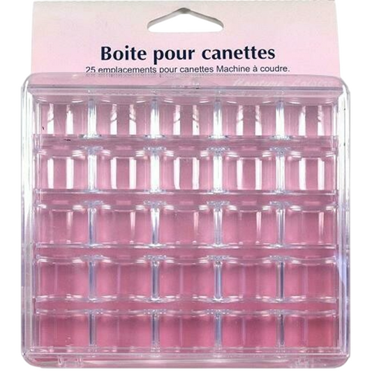 Boite de rangement pour canettes - 25 emplacements - 12x10,5x2,8cm - Plastique -