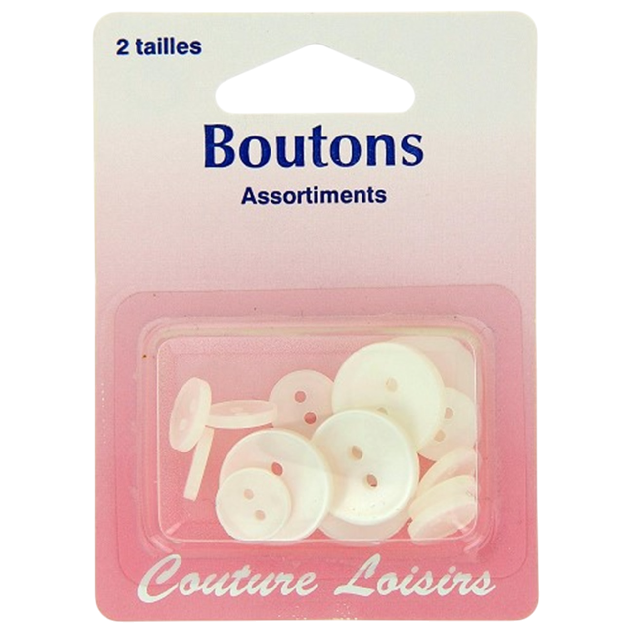 Boutons couleur nacrés - 2 tailles D1,7 et D1cm- 15 pièces -