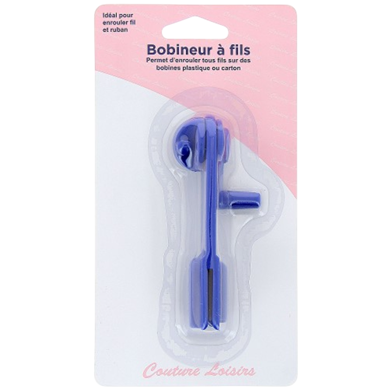 Bobineur / enrouleur de fil à broder, ruban ou laine – 9 cm -