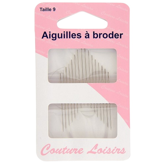 Aiguilles à broder - Taille 9 - 16 pièces -