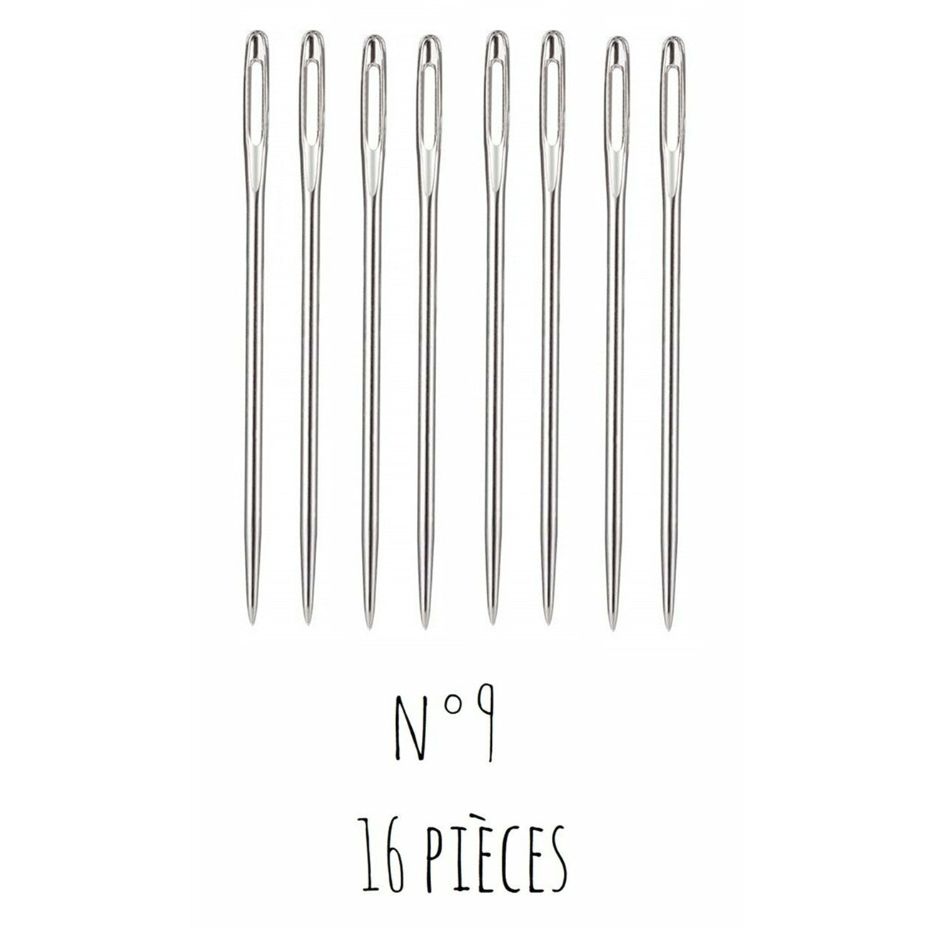 Aiguilles à broder - Taille 9 - 16 pièces -
