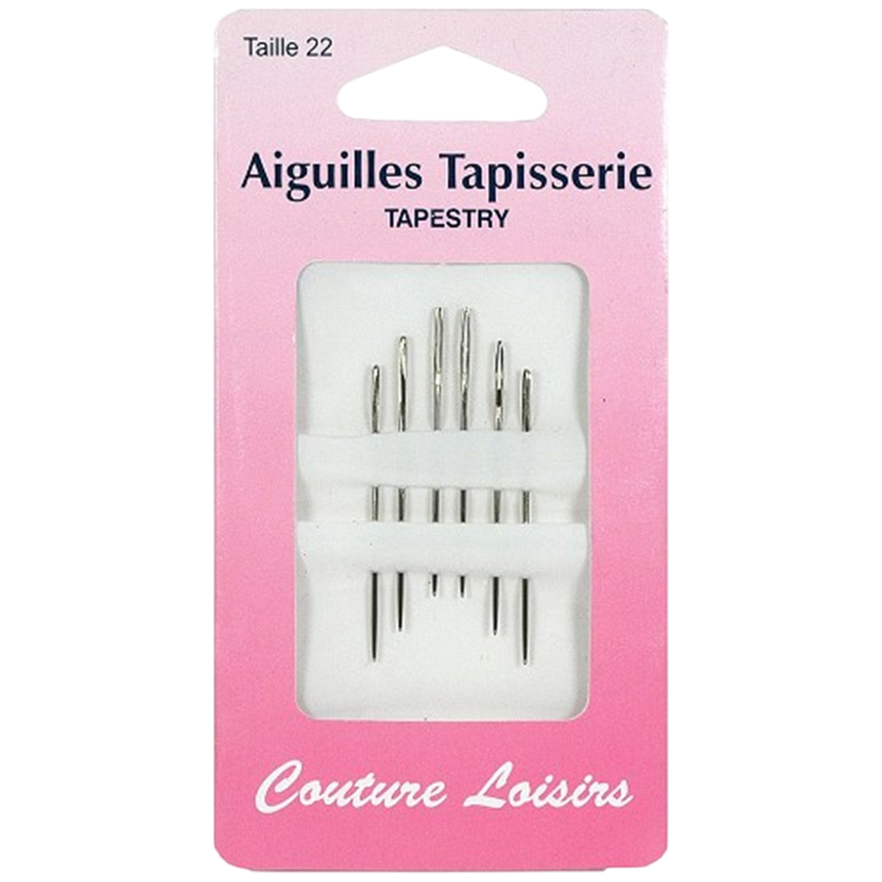 Aiguilles à tapisserie - taille 22 - 6 pièces