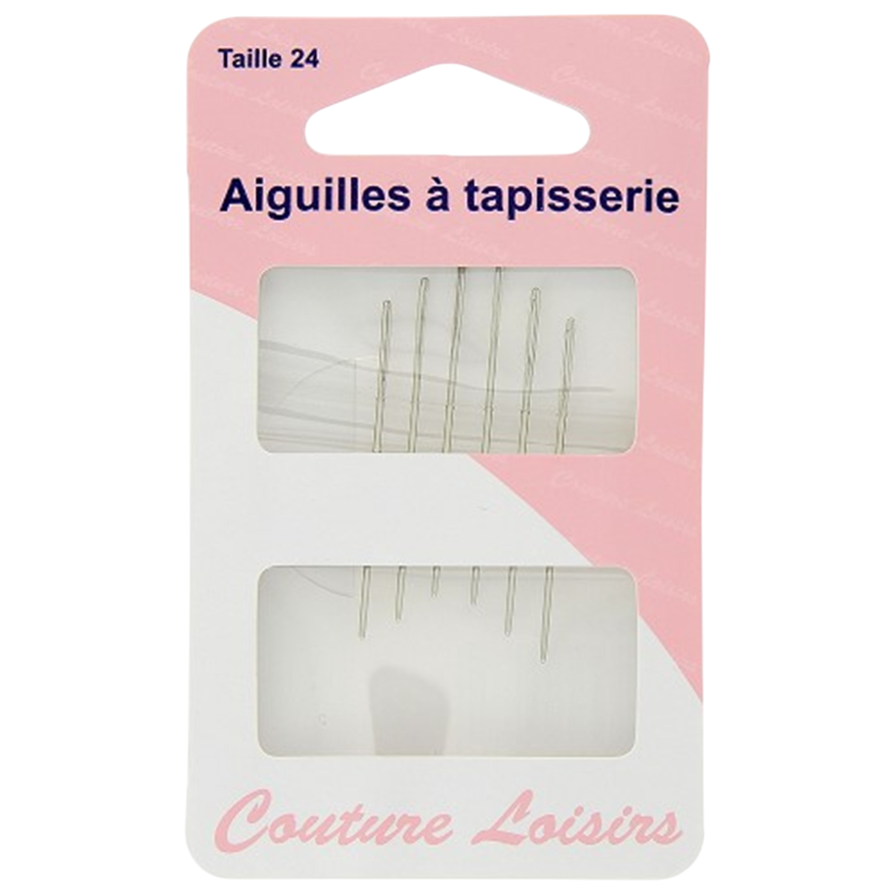 Aiguilles à tapisserie - taille 24 - 6 pièces