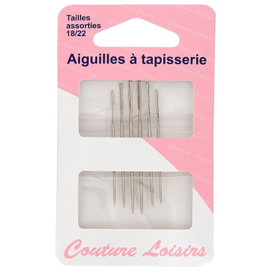 Aiguilles à tapisserie - taille 18/22 - 6 pièces