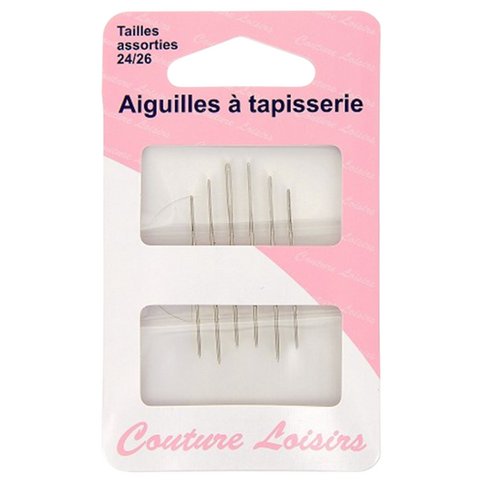 Aiguilles à tapisserie - taille 24/26 - 6 pièces
