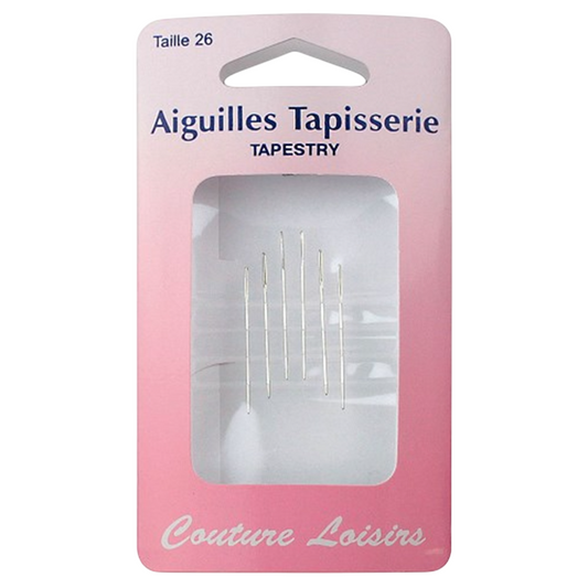 Aiguilles à tapisserie - taille 26 - 6 pièces
