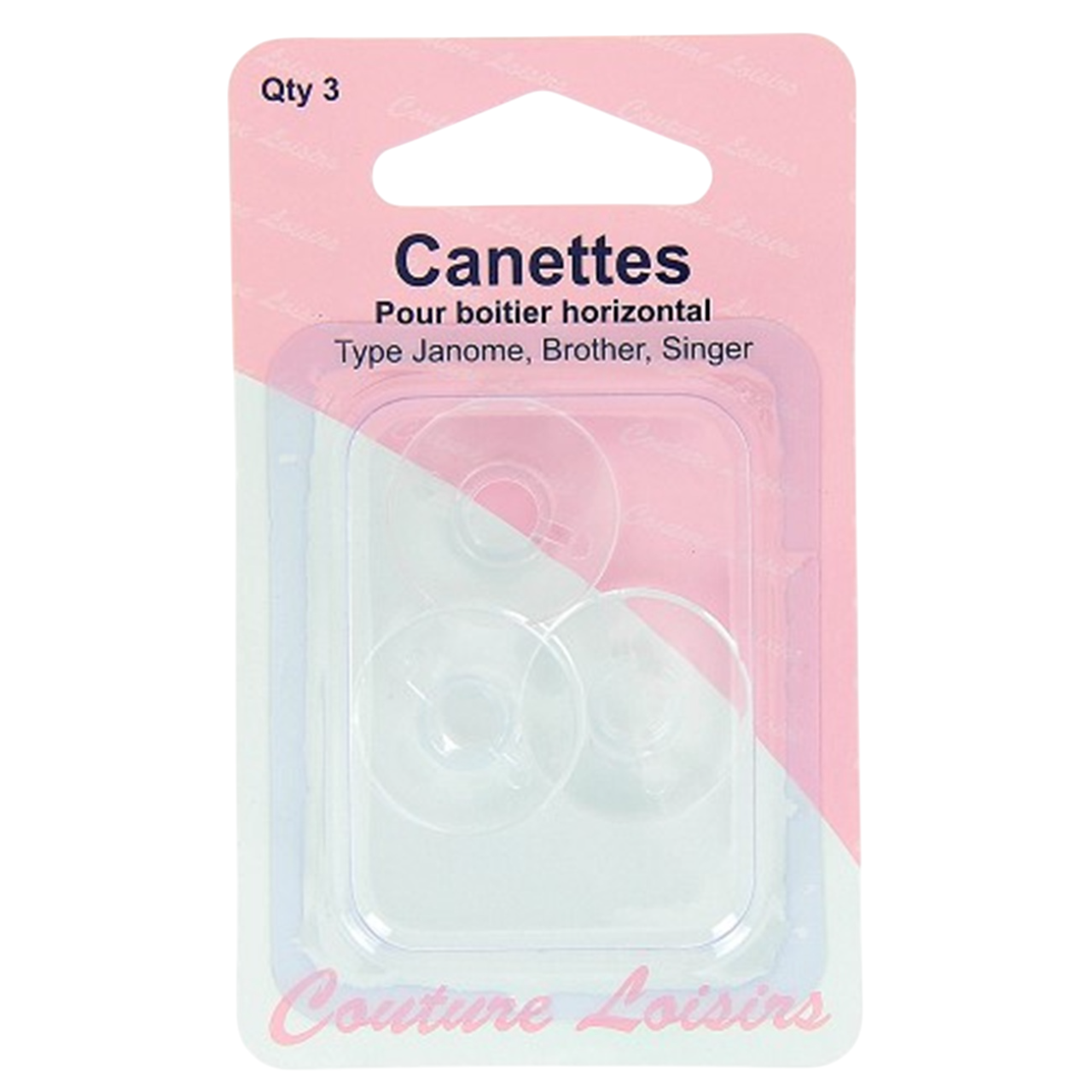 Canettes standard - plastique - Pour boitier horizontal - 3 pièces -