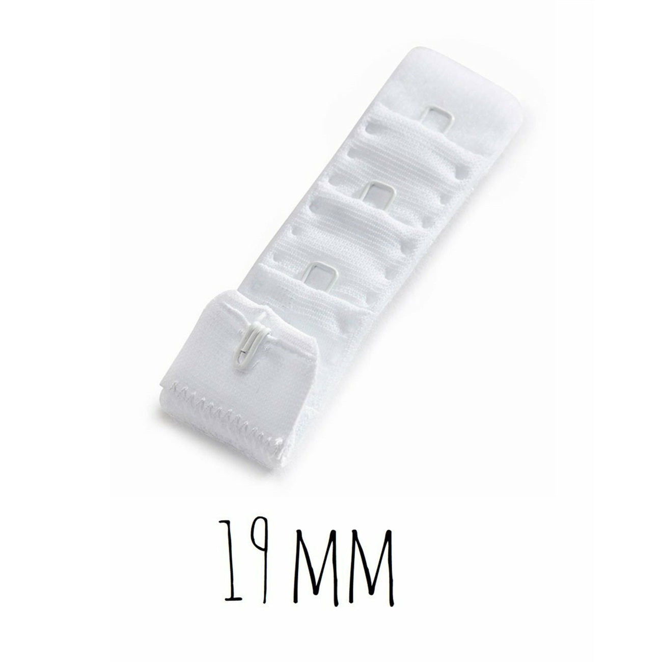 Rallonge soutien-gorge - 19mm - Blanc - 1 crochet