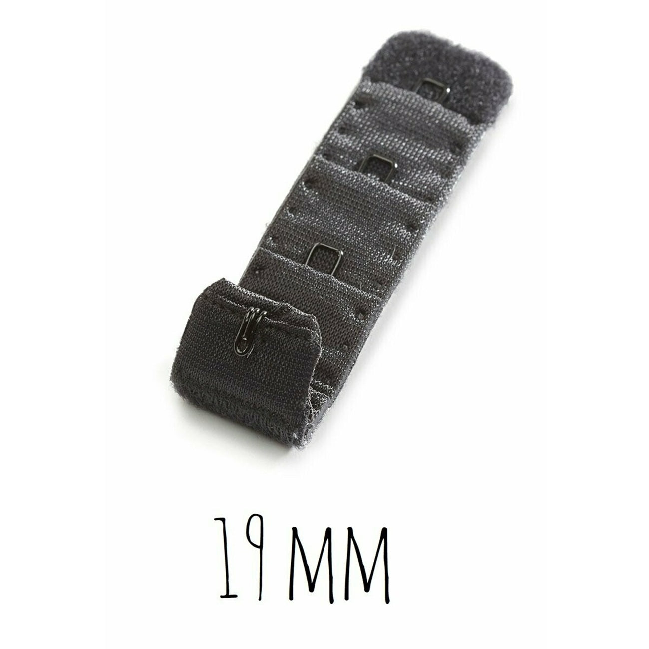 Rallonge soutien-gorge - 19mm - Noir - 1 crochet