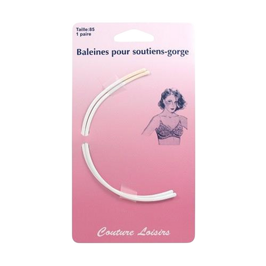 Baleines à soutien-gorge - Taille 85 - métal blanc