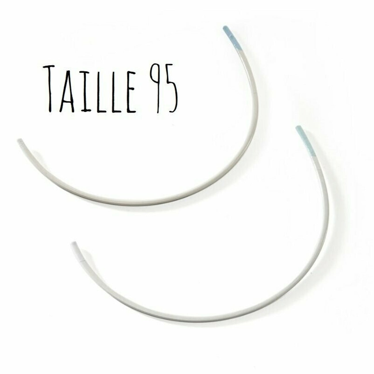 Baleines à soutien-gorge - Taille 95 - métal blanc