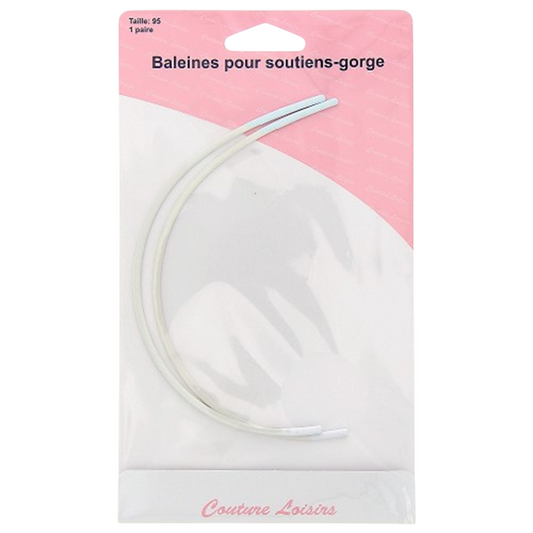 Baleines à soutien-gorge - Taille 95 - métal blanc
