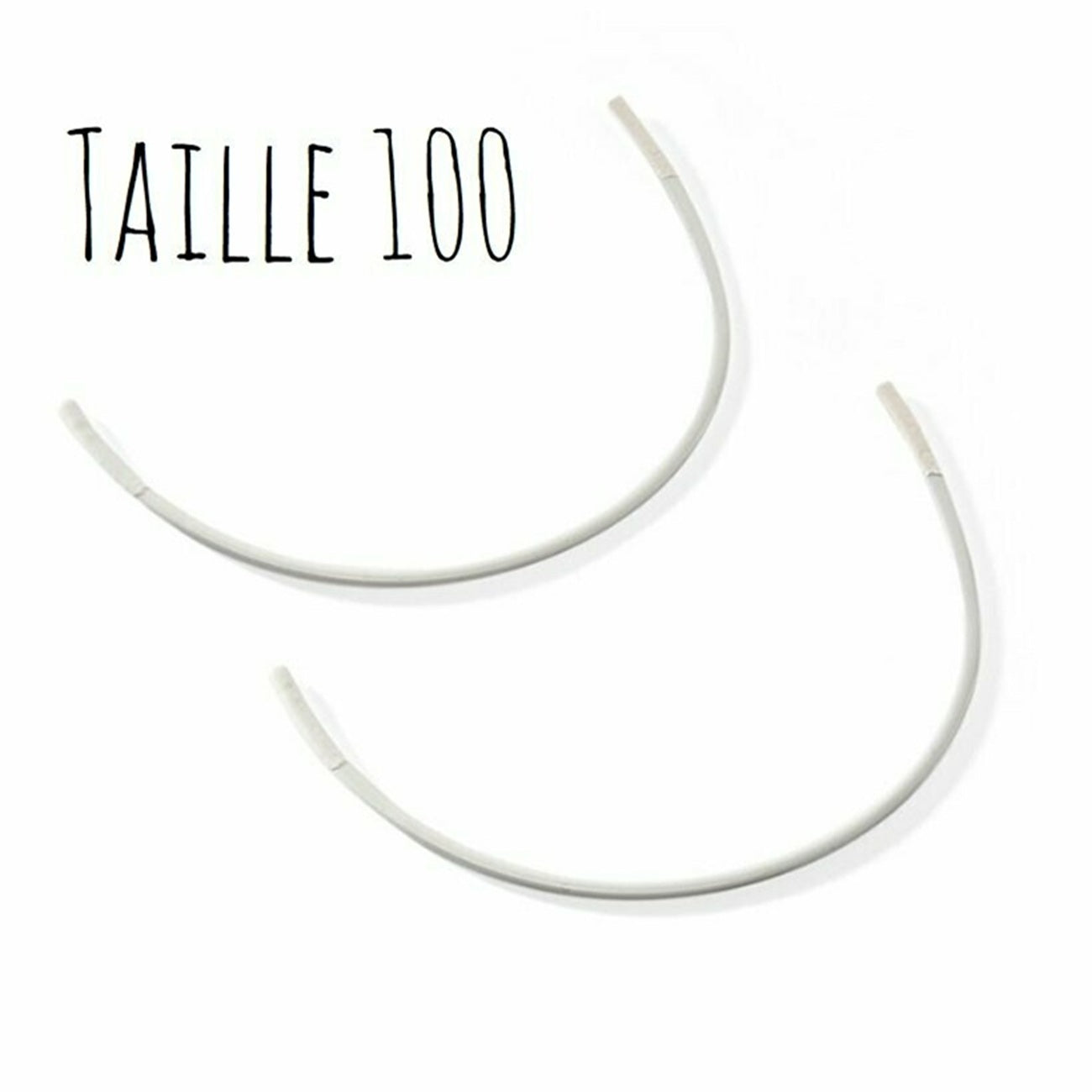 Baleines à soutien-gorge - Taille 100 - métal blanc