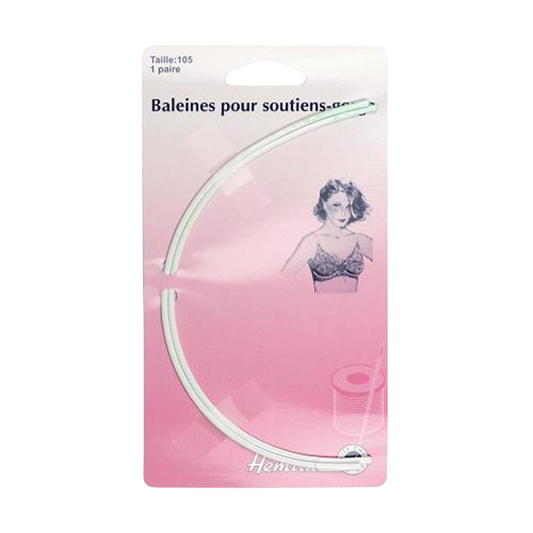Baleines à soutien-gorge - Taille 105 - métal blanc