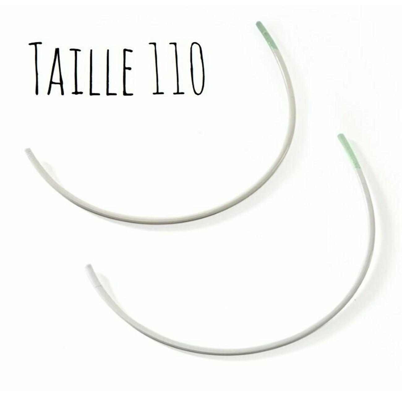 Baleines à soutien-gorge - Taille 110 - métal blanc