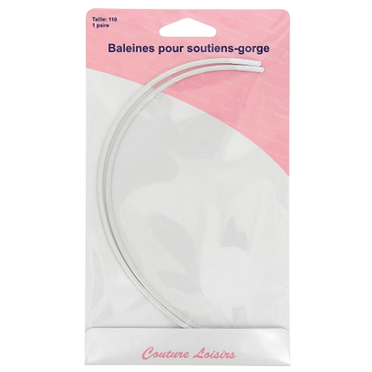Baleines à soutien-gorge - Taille 110 - métal blanc