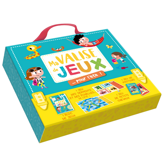 Malette de jeux voyage - Pour les vacances -19,5 x 21 cm -