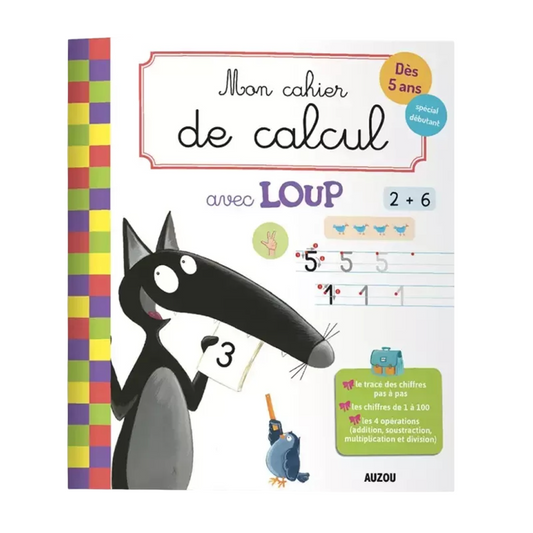 Mon cahier de calcul - 40 pages - 23 x 19,5 cm - AUZOU