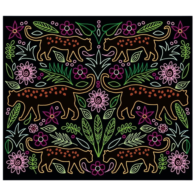 Bloc notes Superbes motifs - 20 magnifiques motifs à gratter - 17,5x20,5 cm -AUZOU
