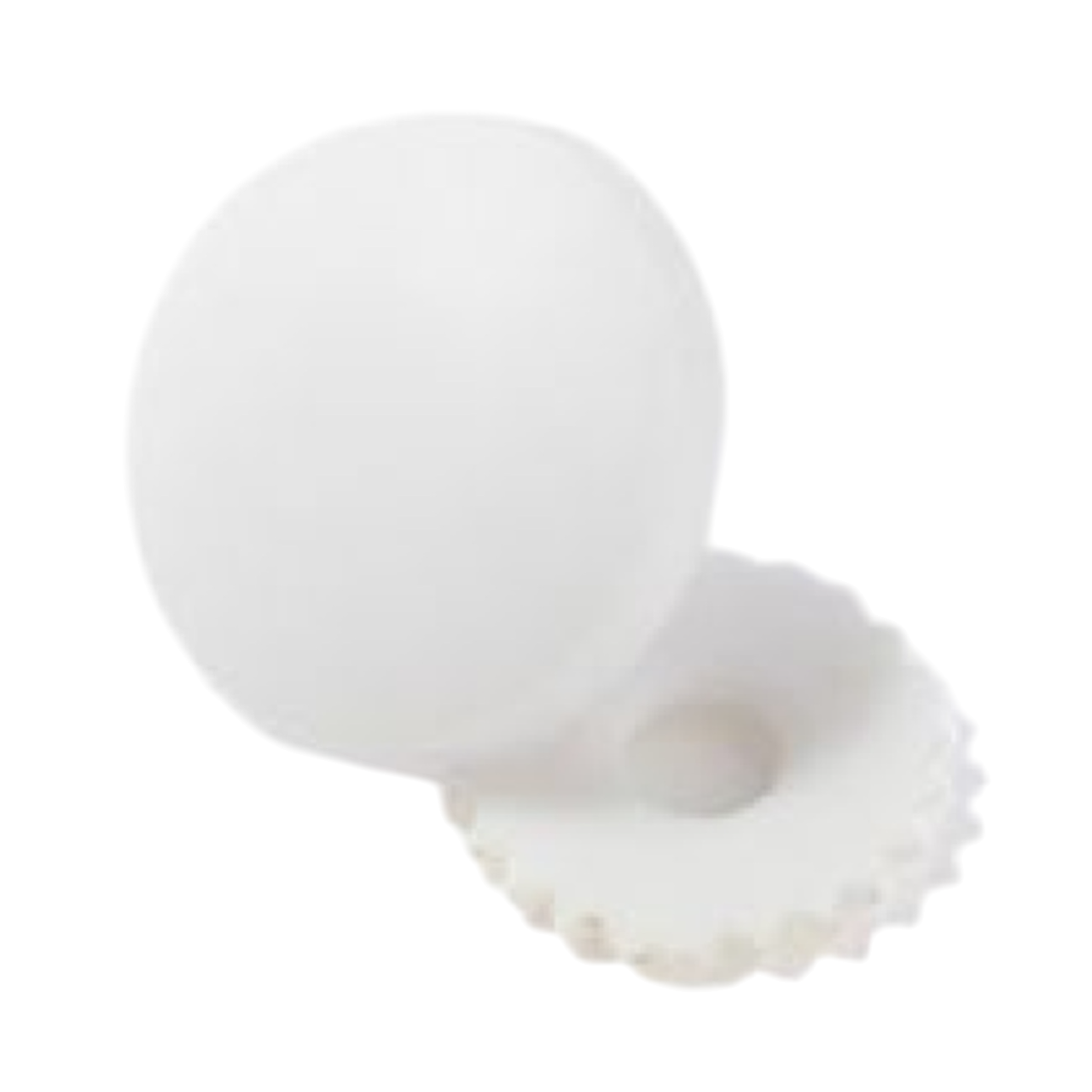 Boutons plastique blanc rond à recouvrir de tissus pour terminer vos créations. Canocea France